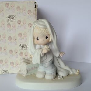 Vintage Precious Moments June Porcleian Collectible Figurine